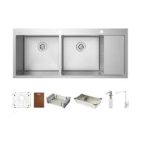 ราคา Hafele อ่างล้างจาน 2 หลุม 1 ที่พัก รุ่น 495.39.605