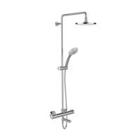 ราคา Kohler ก๊อกผสมลงอ่างอาบน้ำและยืนอาบระบบเทอร์โมสแตทติกพร้อมชุดฝักบัวสายอ่อนและชุดฝักบัวก้านแข็ง รุ่น K-32404T-7-CP