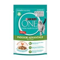 ราคา อาหารเปียกแมว PURINA ONE ADULT INDOOR CHICKEN IN GRAVY 85 ก. (1219998)