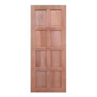 ราคา ประตูไม้เนื้อแข็ง AZLE 8 ฟัก 80X200 ซม. ไม่เจาะลูกบิด (1215972)