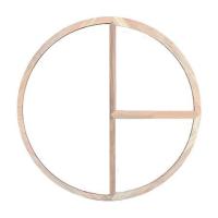 ราคา วงกบหน้าต่างโค้ง ไม้เนื้อแข็ง N999 MM03 100x100 ซม. สีธรรมชาติ (1267250)