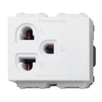 ราคา เต้ารับเดี่ยว 3 ขา มีกราวด์ PANASONIC WEGN 1191 สีขาว (1156378)