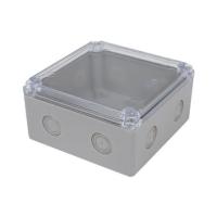ราคา กล่องพลาสติกกันน้ำ ฝาใส ELEKTRA 6x6 นิ้ว สีเทา (1156402)