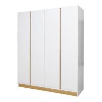 ราคา Koncept Furniture ตู้ผ้า 4 บานเปิด KC-PLAY สีขาว-ลินเบิร์ก รุ่น NORDIS 19223552