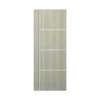 ราคา ประตูภายใน UPVC ไม่เจาะลูกบิด NAPA UA24 90x200 ซม. สีเทาลายไม้ (1319494)