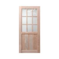 ราคา ประตูไม้เนื้อแข็ง ไม่เจาะลูกบิด AZLE ZEN2 90x200 ซม. (1322179)