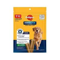 ราคา ขนมขัดฟันสุนัข PEDIGREE DENTA STIX พันธุ์ใหญ่ 7 ชิ้น 261 กรัม (1203883)