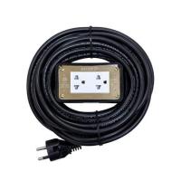 ราคา บล็อคยาง 2x4 พร้อมสาย VCT 3x1.5 2 ช่อง ELECKTA 10 เมตร (1319629)