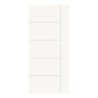 ราคา ประตูภายใน HDF METRO LINEA 05 90X200 ซม. สีรองพื้น ไม่เจาะลูกบิด (1244510)