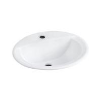 ราคา อ่างล้างหน้าฝังบนเคาน์เตอร์ KARAT K1129X สีขาว (75651)