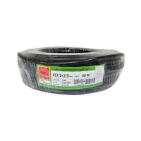 ราคา สายไฟ VCT THAIUNION 2X2.5 ตร.มม. 50 ม. สีดำ (1286409)