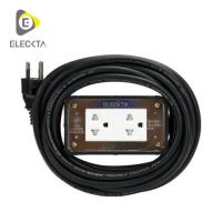 ราคา บล็อคยาง 2x4 พร้อมสายไฟ VCT 3x1.5 2 ช่อง ELECKTA 5 เมตร (1319614)