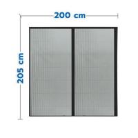 ราคา ชุดมุ้งจีบประตูอะลูมิเนียม พร้อมราง WINDOW ASIA 200x205 ซม. สีดำ (1328531)
