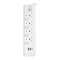 ราคา รางปลั๊กไฟ 4 ช่อง 4 สวิตช์ 2 USB 1 TYPE C LUMIRA LS-804-2U 3 ม. (1251617)