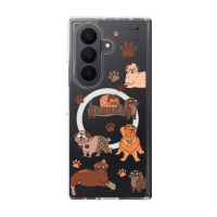 ราคา Samsung Galaxy Z Fold 7 Clear MagSafe Brown Shade Dogs (88524152921658852879265545)