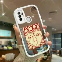 ราคา เคสสำหรับ OPPO A53 A33 2020/A32/A53s 2020 Amor by Ana Leovy ฝาครอบกระจก ลายพื้นผิว เคสโทรศัพท์บางและนุ่ม (1729812951969401477)