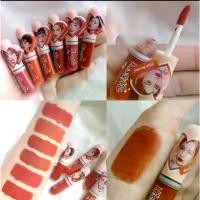 ราคา 7880-03 พร้อมส่งเนื้อแมท โทนสีส้ม ลิปสติก คิสบิวตี้ลิปจิ๋ว รุ่นคิสมี Kiss beauty Kiss Me Lip Gloss 4 ml. (1731292044711069317)