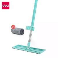 ราคา Deli ไม้ถูพื้น ไม้ม็อบ ไม้ถูพื้นหัวแบน ล้างและรีดน้ำในตัวเดียวกัน Flat Mop ไม้ถูพื้น แบบ สามารถปรับแต่งได้ ไม้ใหม่ / ม่วง + ผ้า 2 ผืน mop Clean ทำความสะอาด (1729648153048942982)