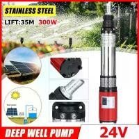 ราคา 【Hergoo】24V Solar Deep Well เครื่องสูบน้ำ High Lift 35m ปั๊มน้ำพลังงานแสงอาทิตย์ ปั๊ม Deep Well แรงดันสูง Submersible DC Pump ชลประทานการเกษตร Garden ครัวเรือนลิฟท์ Submersible Water Pump ปั๊ม Solar D