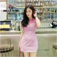 ราคา Garden Clothes ชุดเดรส เดรสคอกลมเว้าเอว สีชมพูเข้ม (1732225637259053759)