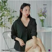 ราคา Garden Clothes เสื้อเชิ้ต & เบลาส์ เสื้อเชิ้ตรีดเพชรไล่เลเยอร์ .. สีดำ (1732218709847804607)