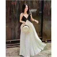 ราคา Garden Clothes ชุดเดรส เดรสสายเดี่ยวกระโปรงอัดพลีทและไม่อัดพลีท (1732225634873871039)