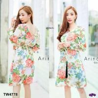 ราคา Garden Clothes ชุดเซ็ท SET 2ชิ้น เสื้อตัวยาวผ่าหน้าลายดอก+กางเกงขาสั้น (1732225602656242367)