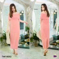 ราคา Garden Clothes ชุดเดรส เดรสปาดไหล่ #สาวอวบ ไหล่พับทบ2ชั้น สีชมพูอ่อน (1732218707120655039)