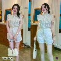 ราคา Garden Clothes ชุดเซ็ท เซ็ท 2 ชิ้น เสื้อแขนกุด ลูกไม้ + กางเกงขาสั้น .. สีขาว (1732225631743478463)