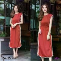 ราคา Garden Clothes ชุดเดรส เดรสทรงสปอร์ตคอกลม สีส้มอิฐ (1732218742873230015)