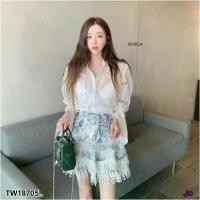 ราคา Garden Clothes เสื้อเชิ้ต & เบลาส์ เสื้อเชิ้ตลูกไม้ฉลุ แขนยาว (1732225634065746623)