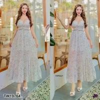 ราคา Garden Clothes ชุดเดรส เดรสยาว แขนกุด กระโปรงระบายเล็ก .. สีขาว (1732218724860857023)