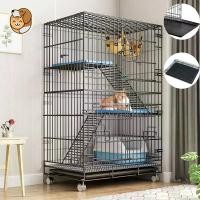 ราคา กรงแมวขนาดใหญ่ ราคาถูก 3 ชั้น 3 ระดับ เหมาะสำหรับแมว กรงสัตว์เลี้ยง กรงแมว (1731421151629117087)