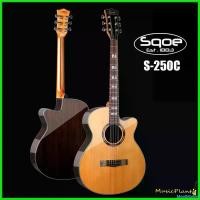 ราคา MeatMarket ปัจจุบัน Sqoe กีตาร์โปร่ง/โปร่งไฟฟ้า 40 นิ้ว รุ่น S-250C (1730569999280016208)