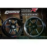 ราคา ล้อแท้ Cosmis type R ขอบ15 4รู100 สีดำขอบเงา เบาทนทาน (1731331392808584946)