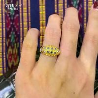 ราคา ส่งฟรี แหวนเพชรซีกสองแถว เครื่องประดับไทย พูนทรัพย์ มีใบรับประกัน งานปราณ๊ต งดงาม RD106R300 (1729751584882396114)