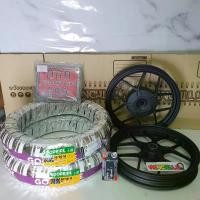 ราคา decadeShop98 ปัจจุบัน ล้อแม็ก CLICK125 / CLICK125i / PCX 2018-2019 สีดำ + ยางนอกเรเดียน 90/90x14 + จุ๊บเลส แถมป้ายทะเบียน มอเตอร์ไซค์ Motorcycle รถ ล้อหน้า (1731138921628469804)