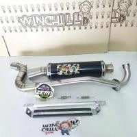 ราคา vkwzpaSHOP43 ความคงทน ท่อสแตนเลส ZERN ท่อสูตร แพร่ แป๊บ ทรงท่อโยชิ WAVE110i / DREAM SUPERCUB / WAVE125ปลาวาฬ / WAVE125R / WAVE125S อะไหล่แต่งเวฟ110i **สีดำ** ทรงZ Motorcycle มอเตอร์ไซค์ รถ (1731595917