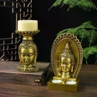 ราคา หัวพระพุทธรูป สไตล์โบราณ งานฝีมือเรซิ่น เชิงเทียน รูปปั้นพระพุทธรูป บูชาบ้าน เครื่องประดับตกแต่งบ้าน คาถา มหาจักรพรรดิ หลวงปู่ดู่ พานทองแท้ พระพุทธรูป เณร เหรียญ หล่อ รวย ทันใจ หลวงปู่หมุน (1732016296