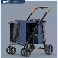 ราคา รถเข็นเด็กสัตว์เลี้ยง มัลติเพ็ท สำหรับสุนัขขนาดใหญ่ พับได้ พื้นที่ขนาดใหญ่ รับน้ำหนักได้ถึง 30 กก. เหมาะสำหรับใช้กลางแจ้ง กระเป๋า ใส่ คิมม่อน ปลอก คอ สัตว์ เลี้ยง ที่ นั่ง (1731563823362442988)