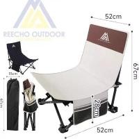 ราคา REECHO Outdoor เก้าอี้ชายหาดพับแบบพกพาน้ําหนักเบาตกปลาพนักพิงเก้าอี้พักผ่อนงีบนั่งและนอนลง tidur kerus (1731659934228448848)