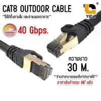 ราคา สายแลน XLL CAT8 SFTP Outdoor LAN cable ภายนอก สายแลน cat8 ยาว 30 เมตร (Hot sale) (1731253372668511804)