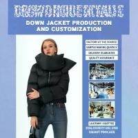 ราคา เสื้อผ้าผู้หญิง, แฟชั่นข้ามพรมแดน, ฤดูหนาว, เสื้อแจ็คเก็ตขนเป็ด Down แบบกำหนดเอง, คอปกแบบถอดได้, หนาขึ้น, เหมาะสำหรับฤดูใบไม้ร่วง, ผ้าพันคอ (1731477803377722713)