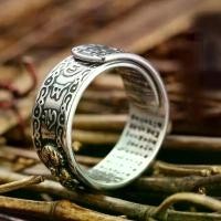 ราคา แหวนนำโชค, BW Feng Shui Pixiu Mani Mantra, แหวนมงคล, แหวนป้องกันความมั่งคั่ง, พระเครื่อง, แหวนปรับได้แบบเปิด, เครื่องประดับพุทธ, สำหรับความมั่งคั่งและโชคลาภ (1731603890892538974)