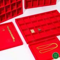 ราคา ถาดพระ ถาดเครื่องประดับ ถาดใส่ทอง สำหรับใส่ จัดวาง เก็บ พระเครื่อง ทองแท่ง เครื่องประดับ ตัวถาดเป็นกำมะหยี่ แข็งแรงใช่ได้นาน (1729730867232148041)