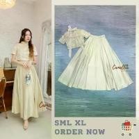ราคา S-XL งานป้าย Camellia Boutique ชุดเซ็ทเสื้อครอปปักเลื่อม + กระโปรงยาว สีครีมทอง ชุดออกงานสีทอง Women ผู้หญิง Clothing ผ้าซาติน กร้าม คริสมาส เชิ้ต ขนม ชั้น ซอสมะเขือเทศ ส (1731247839006133181)