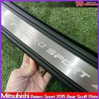 ราคา colonishop ความคงทน กันรอยท้าย กันรอยกันชนท้าย Pajero sport 2016 2017 2018 สีดำกลางเงิน TF arb 4x4 accessories Car รถ Sticker รถจักร (1730352542383246314)