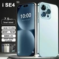 ราคา [พร้อมส่ง]สมาร์ทโฟน ไอโฟนse4ล่าสุด 5G โทรศัพท์ 16+512GB 7.5 นิ้ว 6800mAh Android14.0 โทรศัพท์มือถือ เครื่องศูนย์ไทย เครื่องใหม่แท้ รับประกันศูนย์ 1 ปี Bluetooth (1731593455178713481)