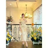 ราคา รุ่นนี้มีถึง xxl เลยนะคะ LINDA : ชุดราตรี ชุดออกงาน ชุดไปงานแต่ง ชุดปาร์ตี้ ชุดสีฟ้า ชุดชมพู ชุดสีครีม ชุดสีเขียว เสื้อผ้า clothing women ผู้หญิง ซาติน Dress เดรสยาว sundress (1731545490511202599)