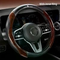 ราคา หุ้มพวงมาลัย ดีไซน์ลายไม้ ฐานทำจากคาร์บอนไฟเบอร์ หนังไมโครไฟเบอร์ ขนาด 14.5-15 นิ้ว ด้ามจับกันลื่น ระบายอากาศได้ดี เหมาะกับทุกรุ่น ตาข่าย ใน รถ ของ แต่งรถ yaris ativ เบาะหนั (1731543305222980981)